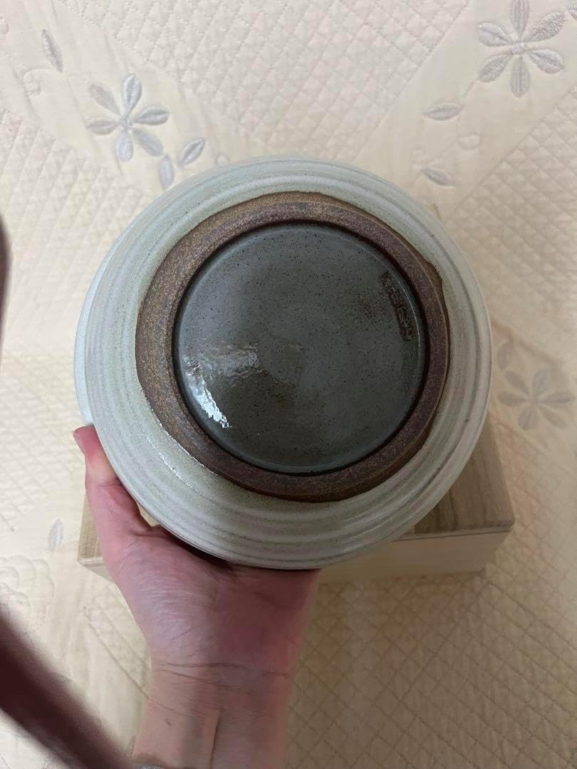 赤膚焼　奈良絵菓子器　円曲菓子鉢　大塩昭山　共木箱　緑釉　　菓子鉢 奈良絵菓子器【大塩昭山 赤膚焼 菓子器 奈良絵】 | きてみてならSHOP